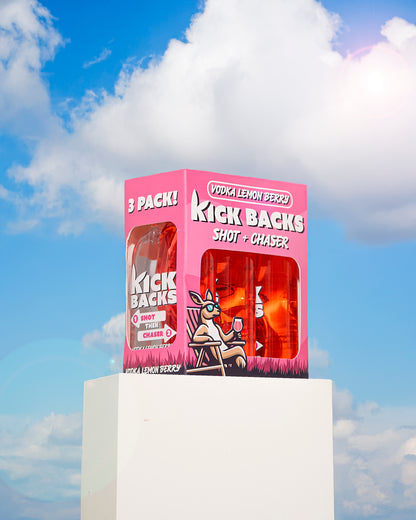 Kick Backs Shot + Chaser™ Vodka Lemon Berry Flavor: Delivered Right to Your Doorstep! (2-week pre-order)