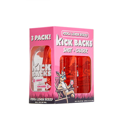 Kick Backs Shot + Chaser™ Vodka Lemon Berry Flavor: Delivered Right to Your Doorstep! (2-week pre-order)